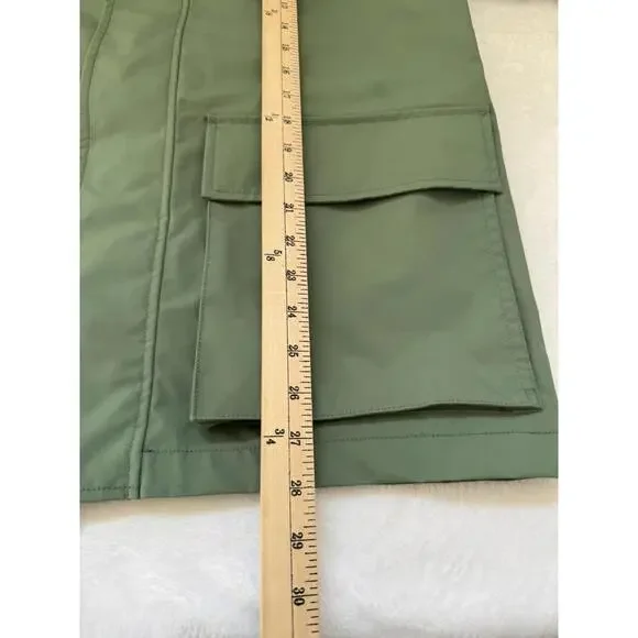 J.Crew Brunswick Rain Jacket Men’s Medium Green Hooded Water Resistant